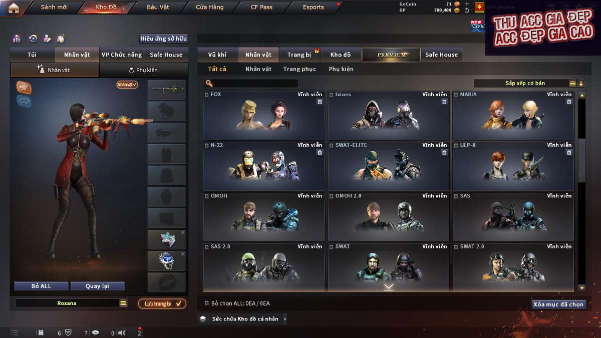 shop acc cf uy tin gia re